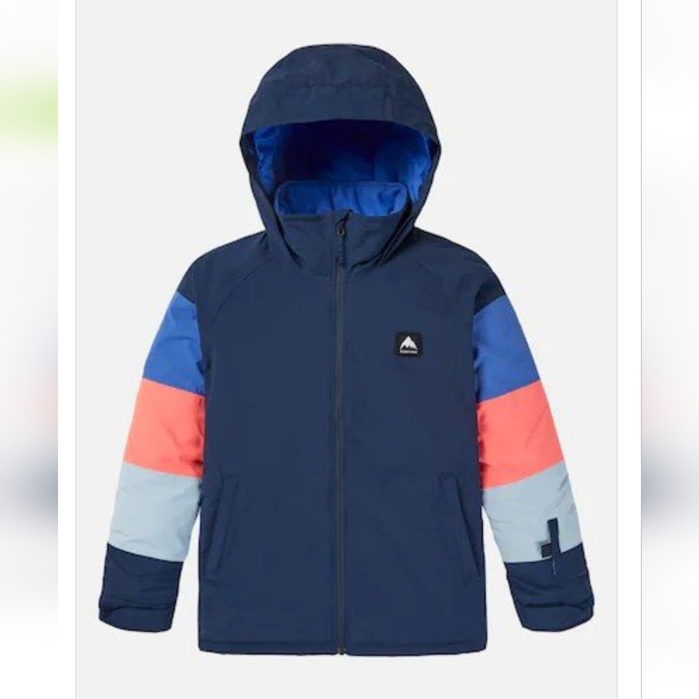 Burton Kids Jacket - Navy, Coral, Light Blue